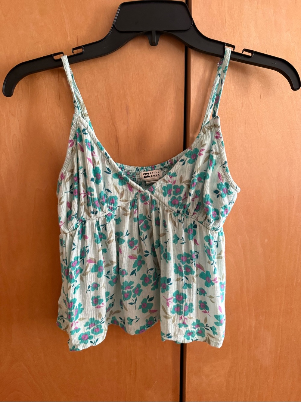 Billabong Mint Floral Spaghetti Strap Camisole